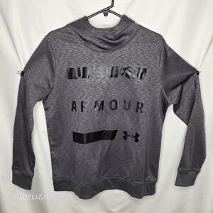 Under Armour Boys Hoodie Gray Boys Large Sweatshirt Pockets Pullover Loose